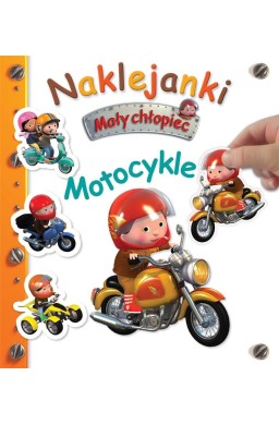 Mały chłopiec. Naklejanki. Motocykle