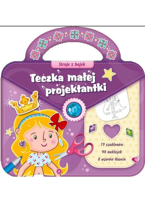 Teczka małej projektantki fiolet 2. Stroje bajek