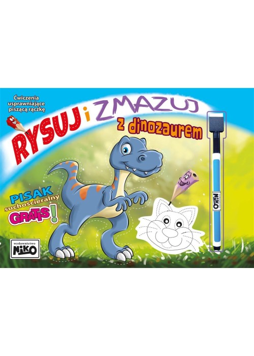 Rysuj i zmazuj z dinozaurem