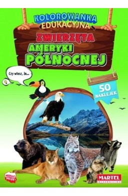 Zwierzęta Ameryki Północnej z naklejkami