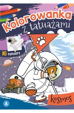 Kolorowanka z tatuażami. Kosmos