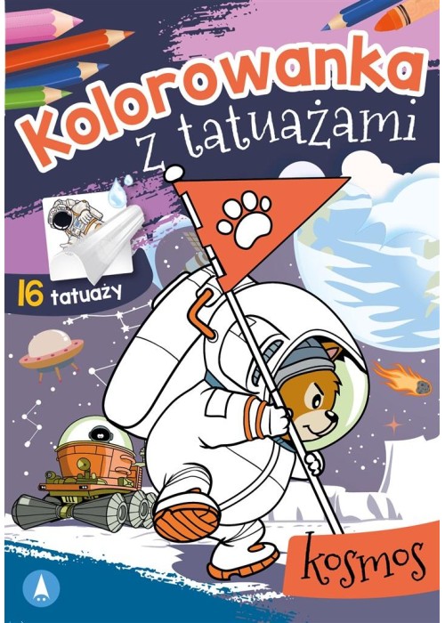 Kolorowanka z tatuażami. Kosmos