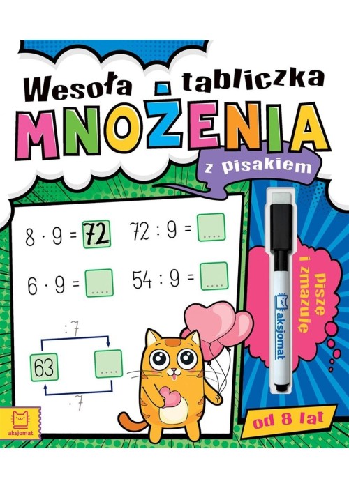 Wesoła tabliczka mnożenia z pisakiem