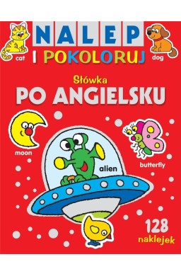 Nalep i pokoloruj. Słówka po angielsku