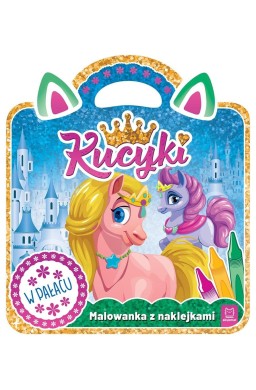 Kucyki. Malowanka z naklejkami. W pałacu