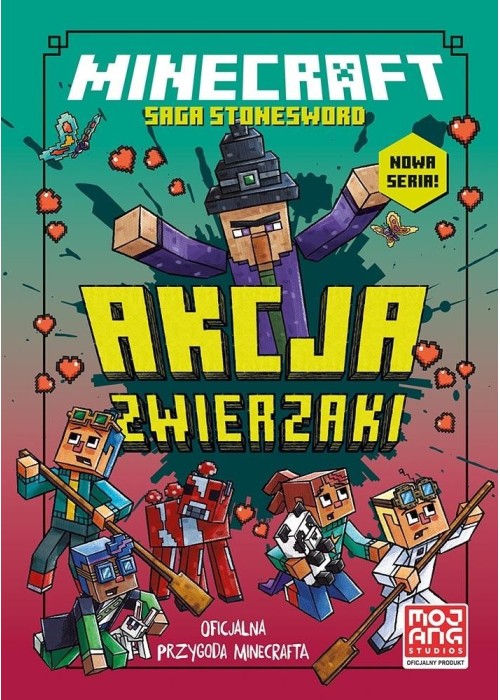 Minecraft Saga Stonesword T.3 Akcja zwierzaki