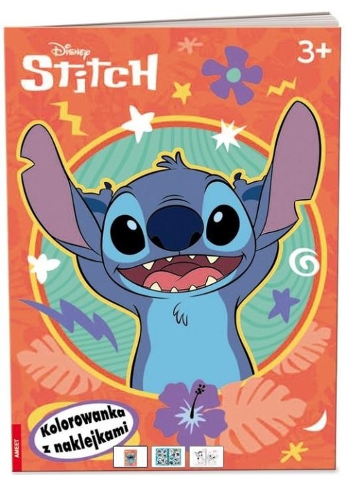 Stitch. Kolorowanka z Naklejkami