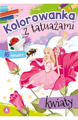 Kolorowanka z tatuażami. Kwiaty