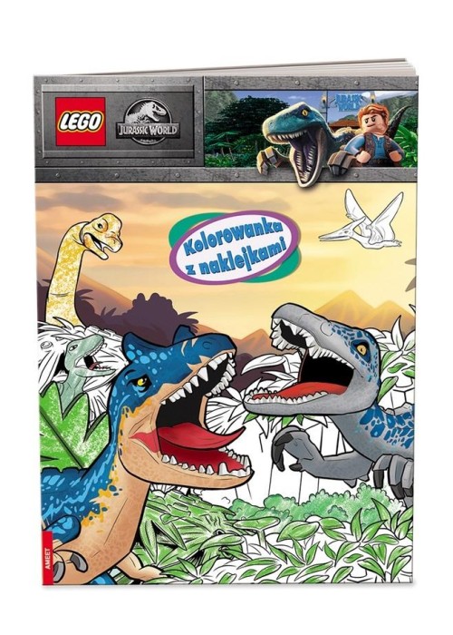 Lego Jurassic World. Kolorowanka z naklejkami