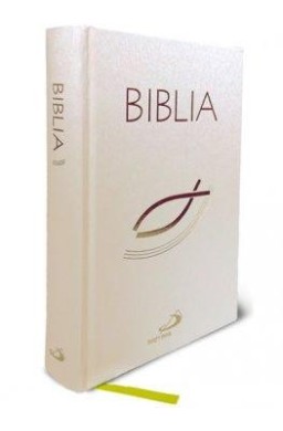 Biblia z rybką biała