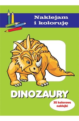 Dinozaury. Naklejam i koloruję