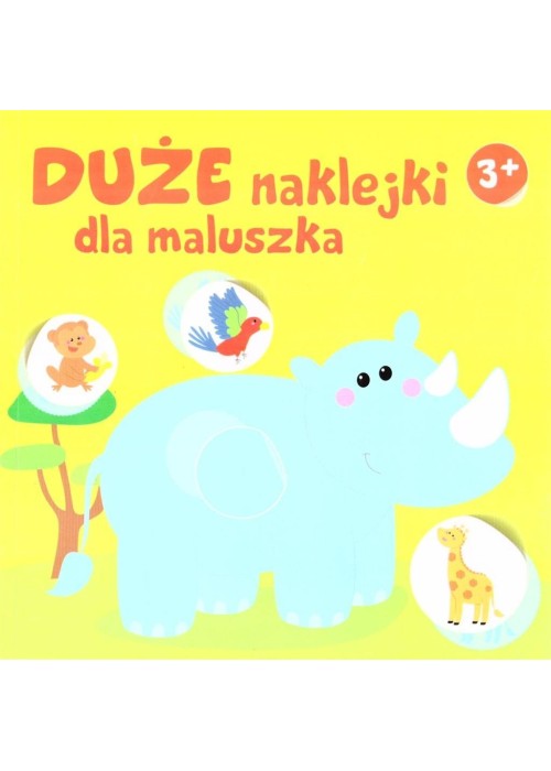 Duże naklejki dla maluszka 3+ - Nosorożec