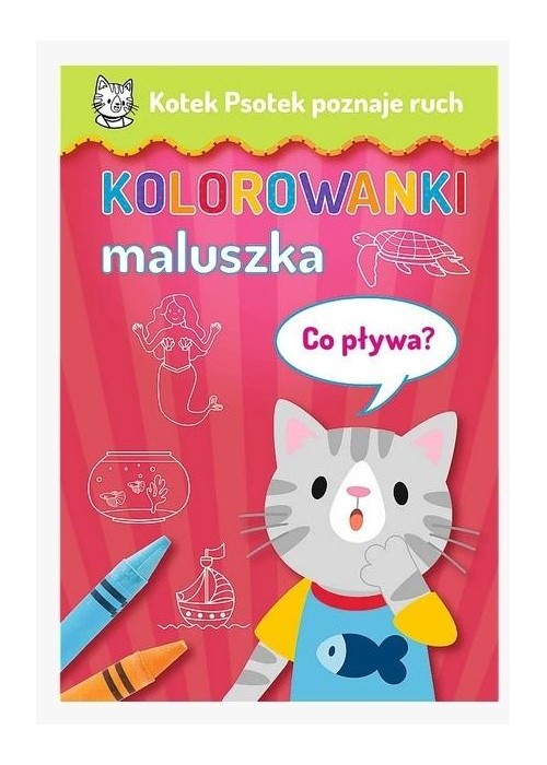 Kotek Psotek poznaje ruch. Co pływa?