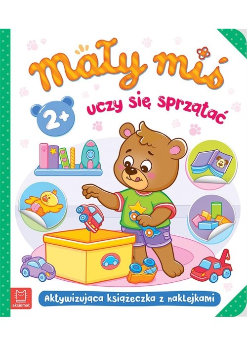 Mały miś uczy się sprzątać