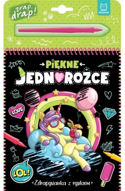 Piękne jednorożce. Zdrapywanka z rysikiem