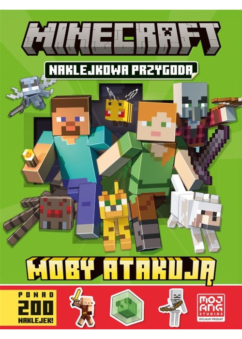 Minecraft. Naklejkowa przygoda. Moby atakują