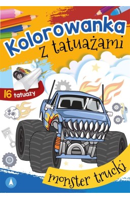 Kolorowanka z tatuażami. Monster trucki