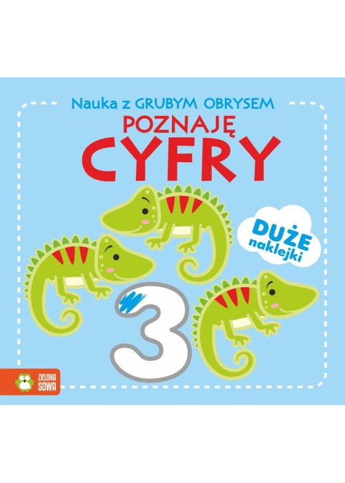 Nauka z grubym obrysem. Poznaję cyfry