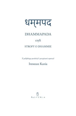 Dhammapada czyli Strofy o Dhammie