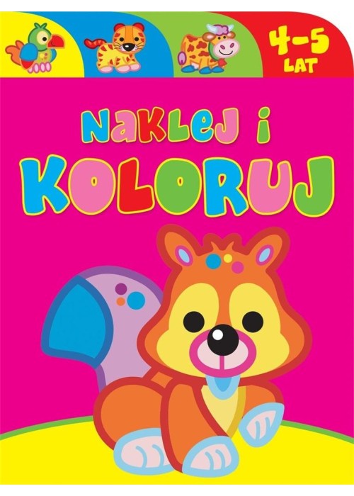 Naklej i koloruj 4-5 lat