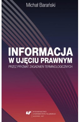 Informacja w ujęciu prawnym przez pryzmat...