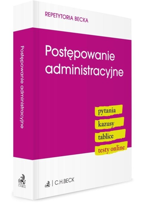 Postępowanie administracyjne. Pytania. Kazusy