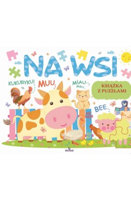 Książka edukacyjna z puzzlami. Na wsi