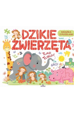 Książka edukacyjna z puzzlami. Dzikie zwierzęta