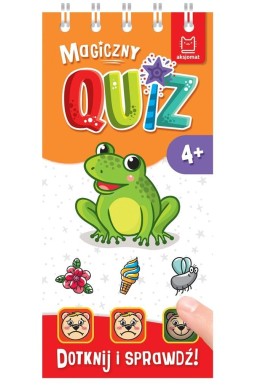 Magiczny quiz z żabką. Dotknij i sprawdź