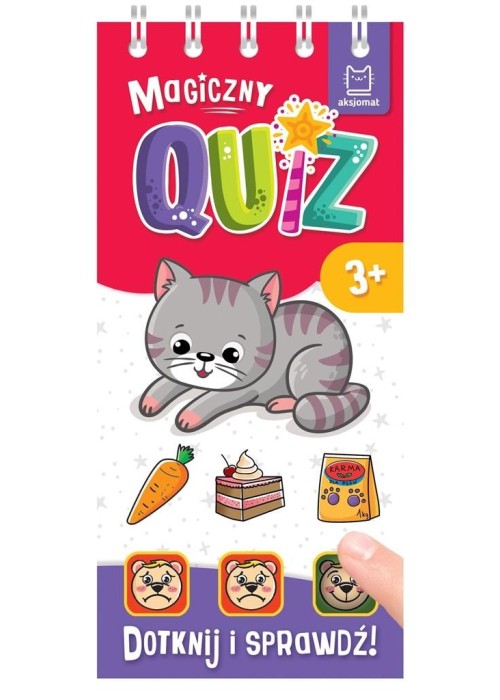 Magiczny quiz z kotkiem. Dotknij i sprawdź