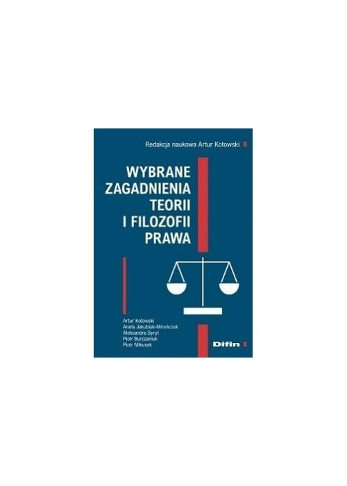 Wybrane zagadnienia teorii i filozofii prawa