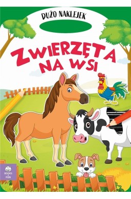 Teczka zwierzęta na wsi z podójnymi naklejkami