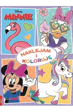 Minnie. Naklejam i koloruję