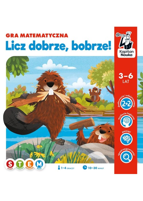 Kapitan nauka. Licz dobrze, bobrze! Gra na liczeni