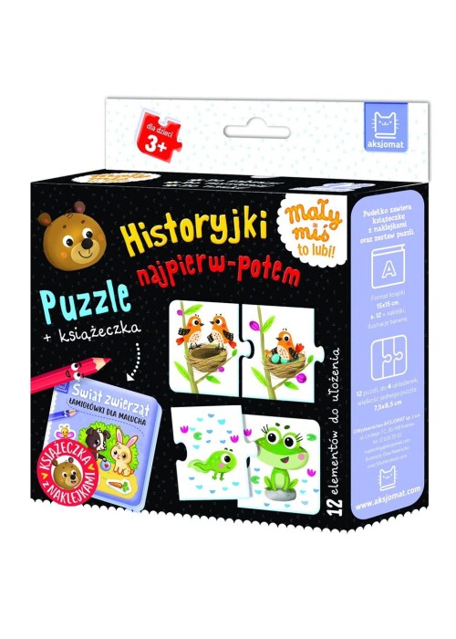 Historyjki najpierw-potem. Puzzle + książeczka