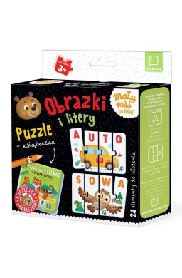 Obrazki i litery. Puzzle + książeczka