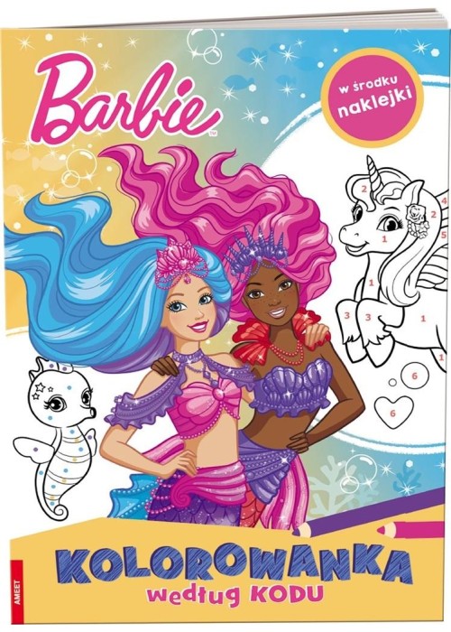 Barbie Dreamtopia Kolorowanka według kodu