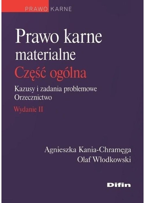 Prawo karne materialne. Część ogólna