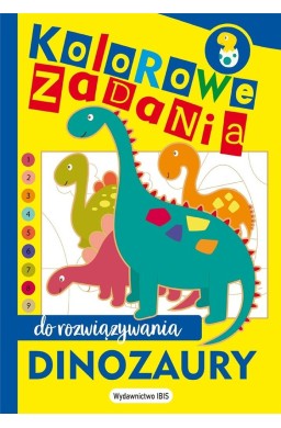 Kolorowe zadania do rozwiązywania. Dinozaury