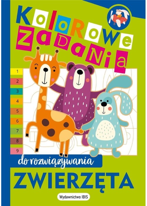 Kolorowe zadania do rozwiązywania. Zwierzęta