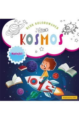 Blok kolorowanek. Kosmos + naklejki