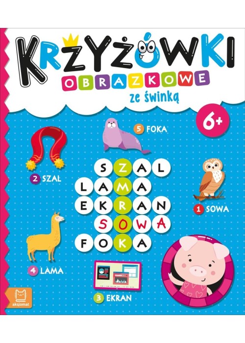 Krzyżówki obrazkowe ze świnką