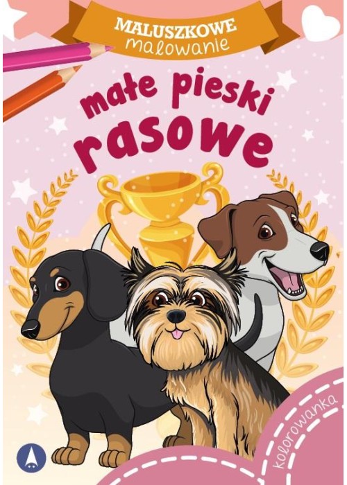 Maluszkowe malowanie. Małe pieski rasowe