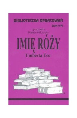 Biblioteczka opracowań nr 093 Imię Róży