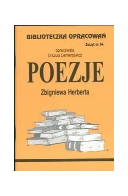 Biblioteczka opracowań nr 054 Poezje Herberta