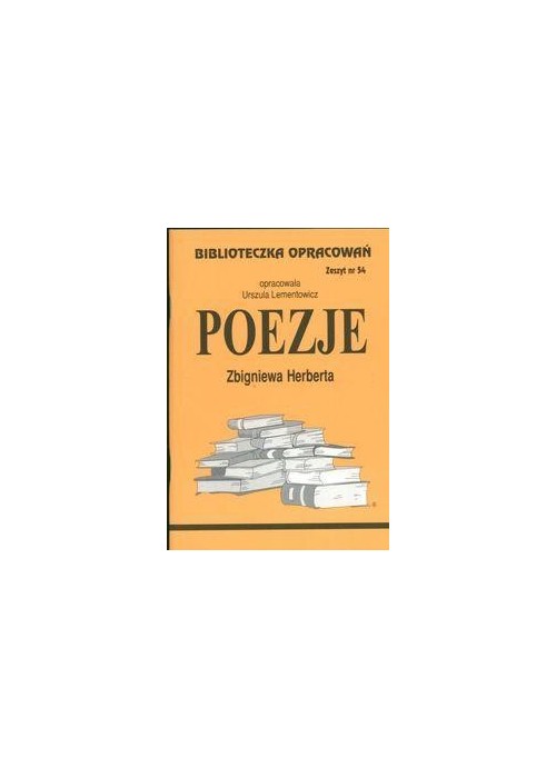 Biblioteczka opracowań nr 054 Poezje Herberta