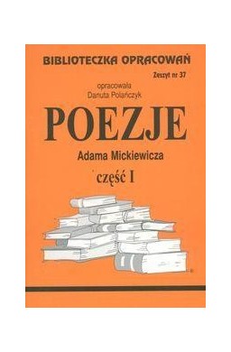 Biblioteczka opracowań nr 037 Poezje cz.1