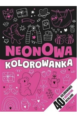 Neonowa kolorowanka różowa