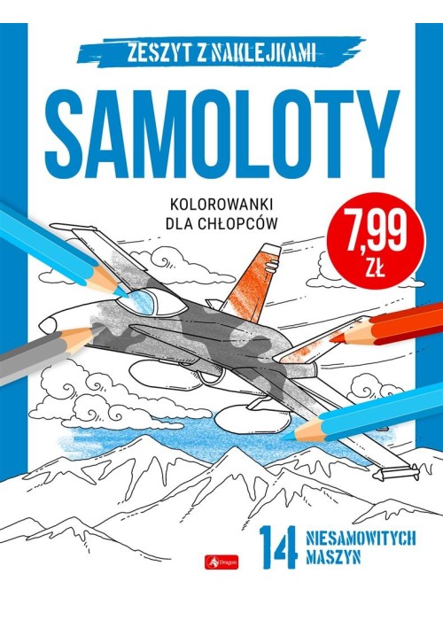 Kolorowanki dla chłopców. Samoloty