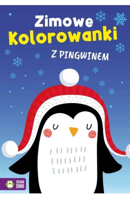 Zimowe kolorowanki z pingwinem